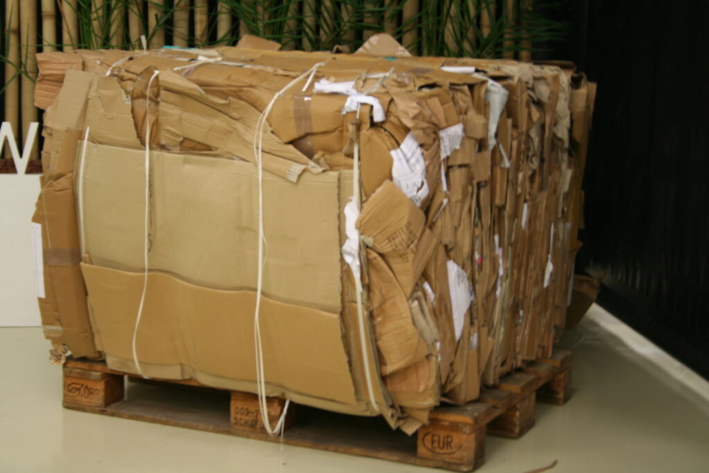 Cardboard baler